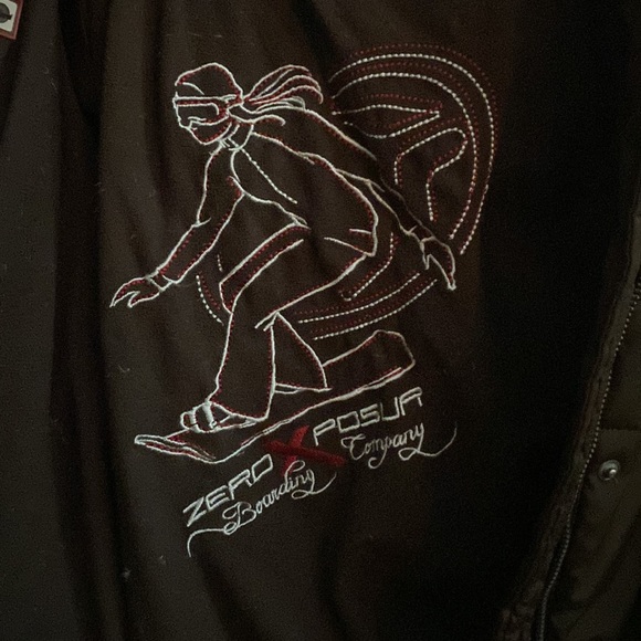 Zero exposur boarding company woman’s winter coat jacket size large brown - Picture 2 of 8